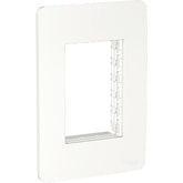 Placa con Soporte Schneider Electric Unica 3 Módulos Color Blanco - imagen 2