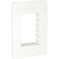 Placa con Soporte Schneider Electric Unica 3 Módulos Color Blanco - imagen 2
