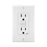 Contacto Dúplex GFCI Leviton Smartlock, 15A, 125V, Blanco (con Placa)