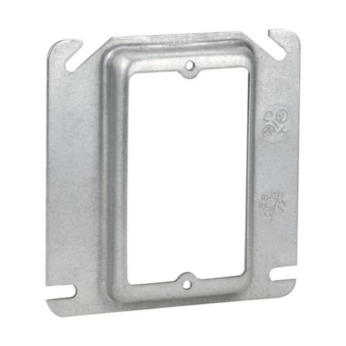 Tapa Realzada de Acero Crouse Hinds 4x4 con Levante 1/4 pulg
