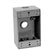 Caja Rectangular de Aluminio Crouse Hinds 1 Gang 3 Salidas 3/4 pulg