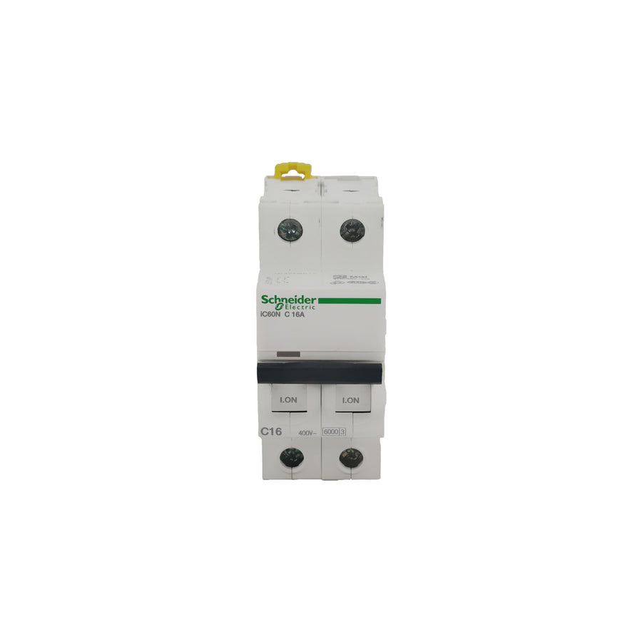 Interruptor Termomagnético Schneider Electric Ic60N 2 Polos 16 A Curva C A9F74216 - imagen 2