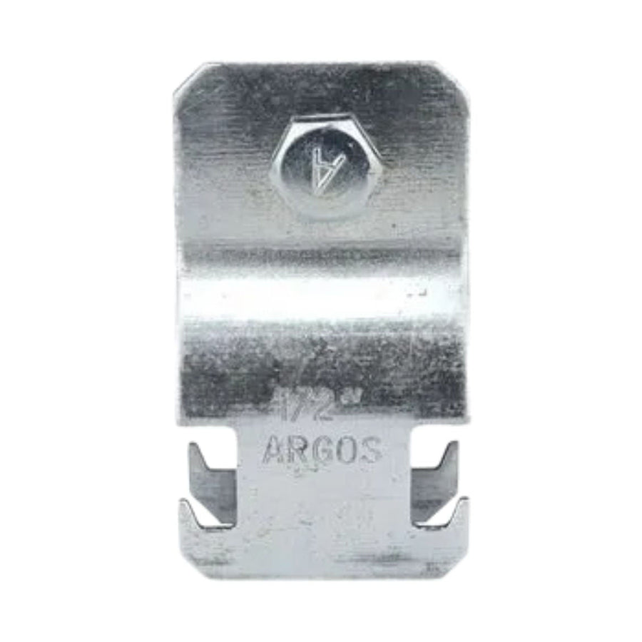 Abrazadera Tipo Riel Argos para Tubo Rígido de 1/2 pulg, Acero Galvanizado