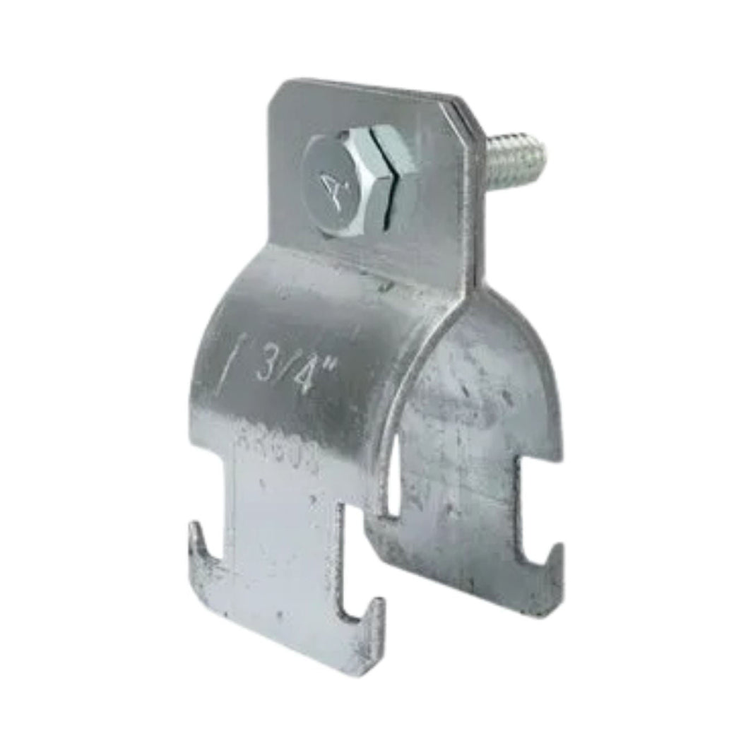 Abrazadera Tipo Riel Argos para Tubo Rígido de 3/4 pulg, Acero Galvanizado