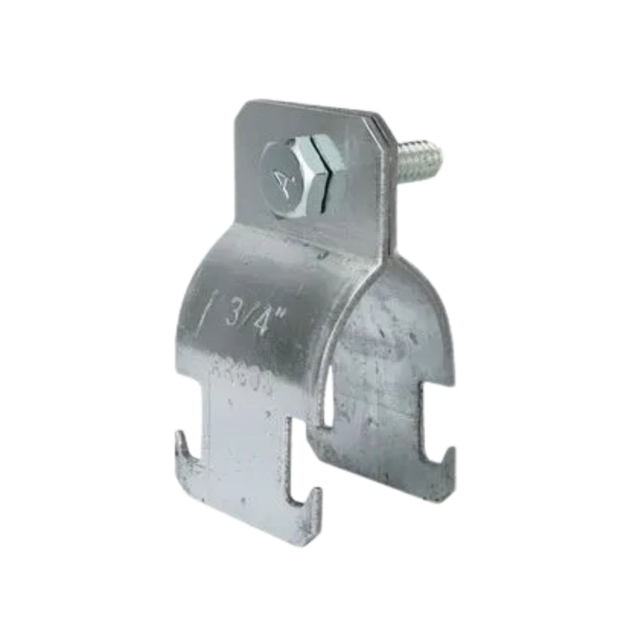 Abrazadera Tipo Riel Argos para Tubo Rígido de 3/4 pulg, Acero Galvanizado