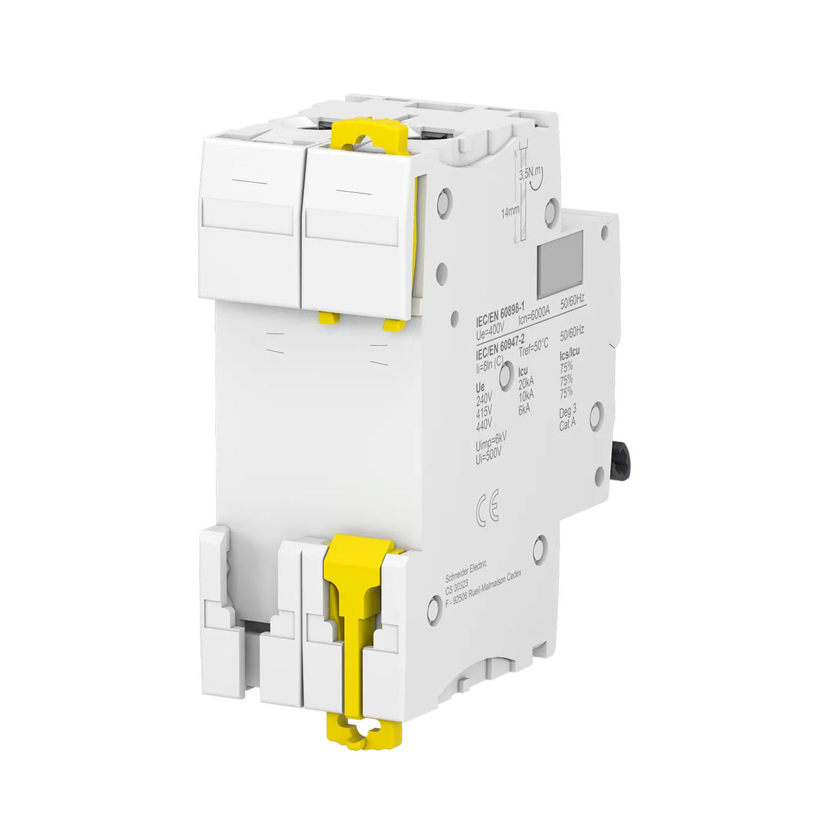 Interruptor Termomagnético Schneider Electric Ic60N 2 Polos 32 A Curva C A9F74232 - imagen 3