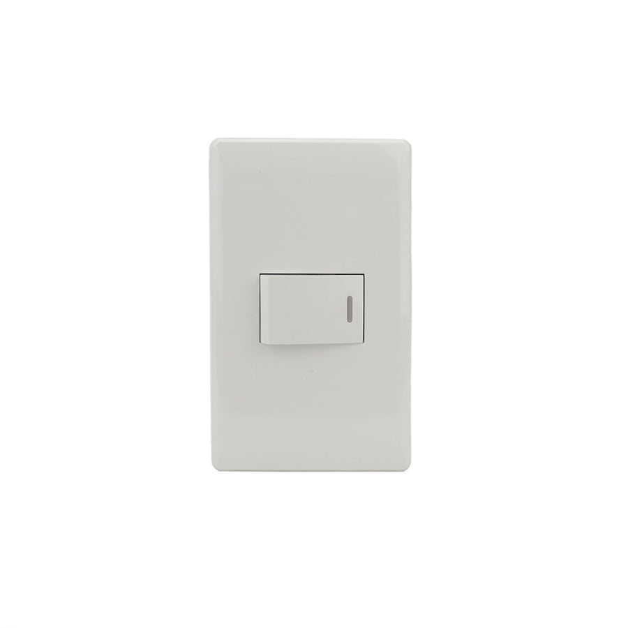 Placa Sanelec Línea Italia con Apagador Sencillo 127V | SE344465
