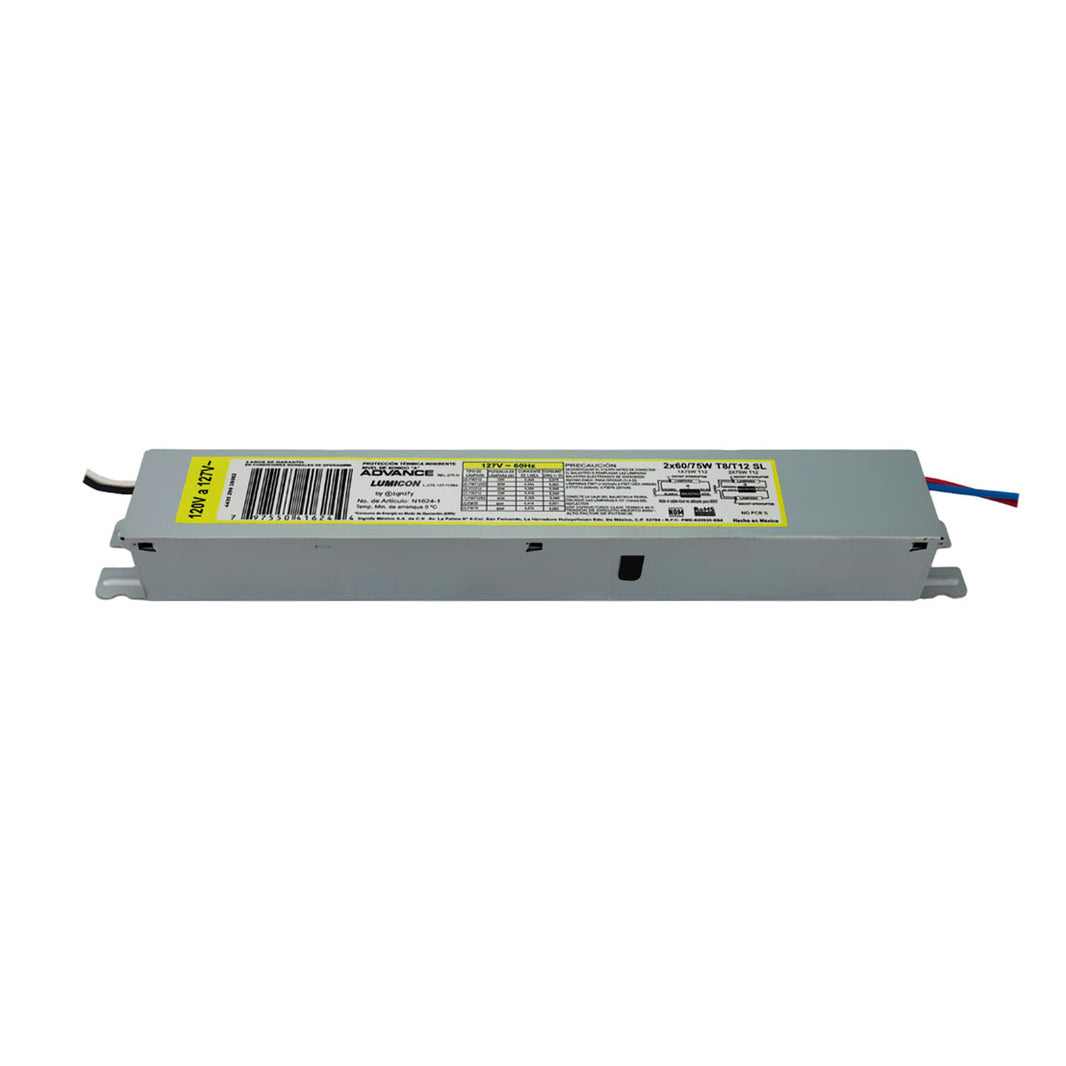 Balastro Electrónico Philips 2x60W T8 Encendido Instantáneo 127V - imagen 2