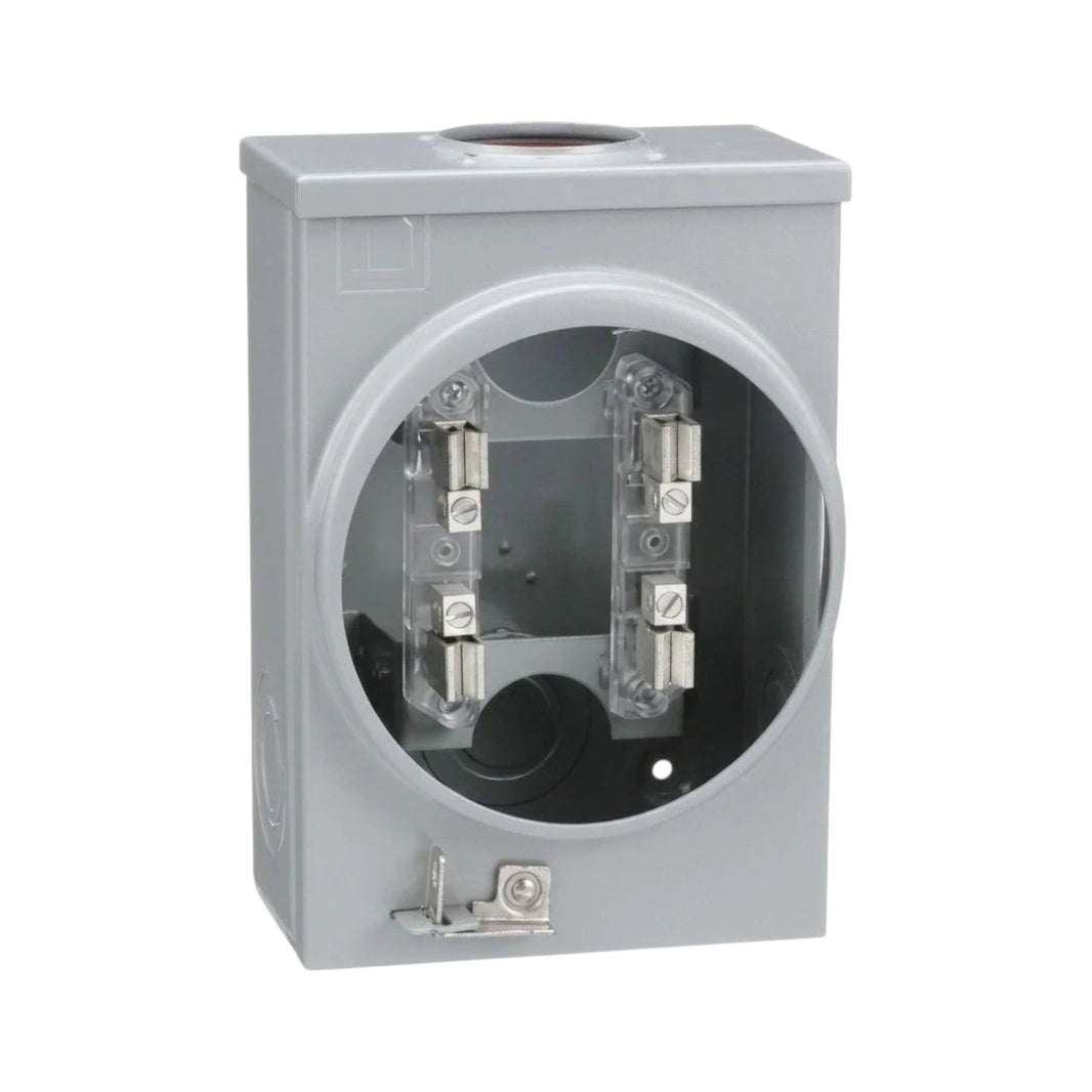 Base de Medidor Schneider Electric Square D, 1 Fase, 4 Mordazas, 100A