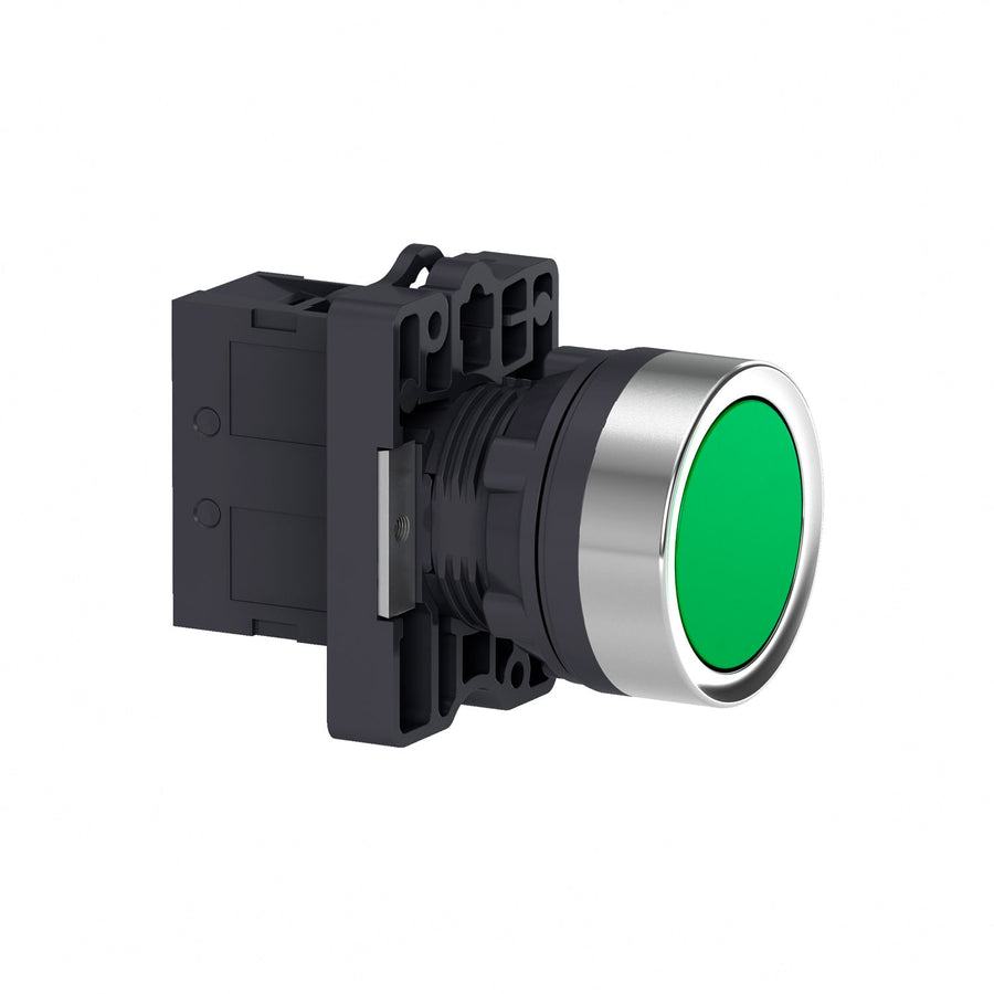 Pulsador Schneider Electric Easy Harmony XA2EA31, Verde, 22 mm, 1 NA, Retorno por Resorte
