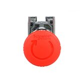 Pulsador de Paro de Emergencia Schneider Electric Harmony XB4BS8445, 40 mm, Rojo, 1 NA + 1 NC, con Giro para Liberar - imagen 4