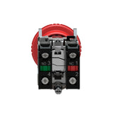 Pulsador de Paro de Emergencia Schneider Electric Harmony XB4BS8445, 40 mm, Rojo, 1 NA + 1 NC, con Giro para Liberar - imagen 5
