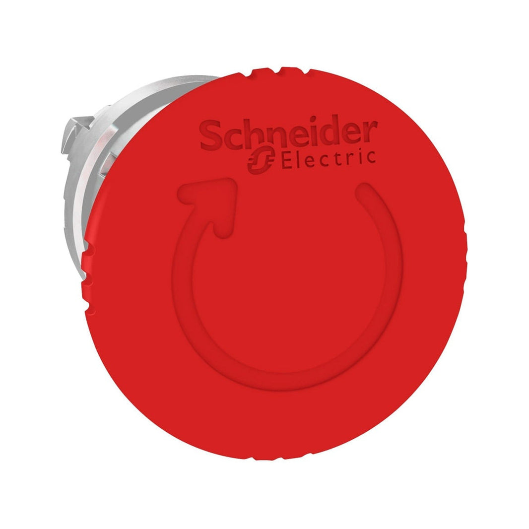 Cabeza de Paro de Emergencia Schneider Electric Harmony ZB4BS844, 40 mm, Rojo, con Giro para Liberar