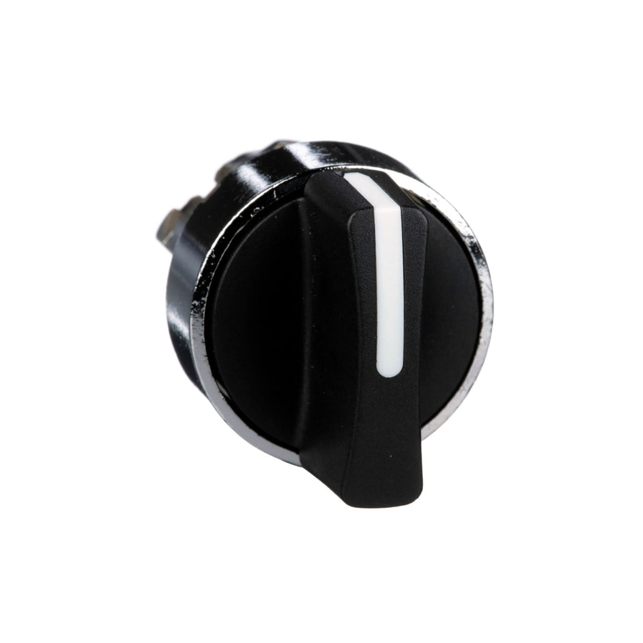 Cabeza para Selector Schneider Electric Harmony ZB4BD2, 2 Posiciones, Mango Estándar, Negro, 22 mm