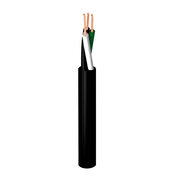 Rollo de 100m de Cable de Uso Rudo 3x14 AWG Tipo ST Negro Argos