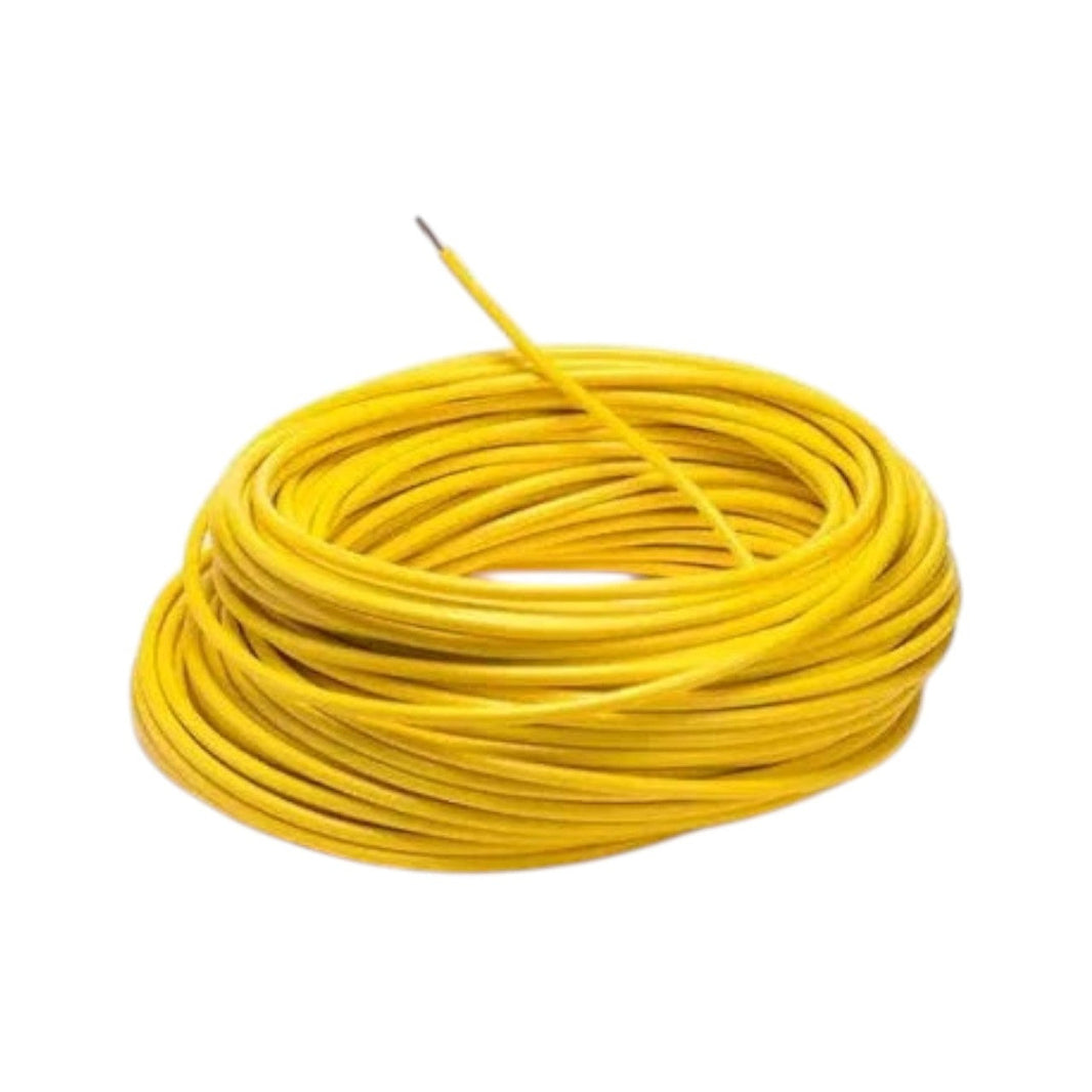 Cable Automotriz Flexible Argos, Calibre 16 AWG, Amarillo, Rollo de 100 m