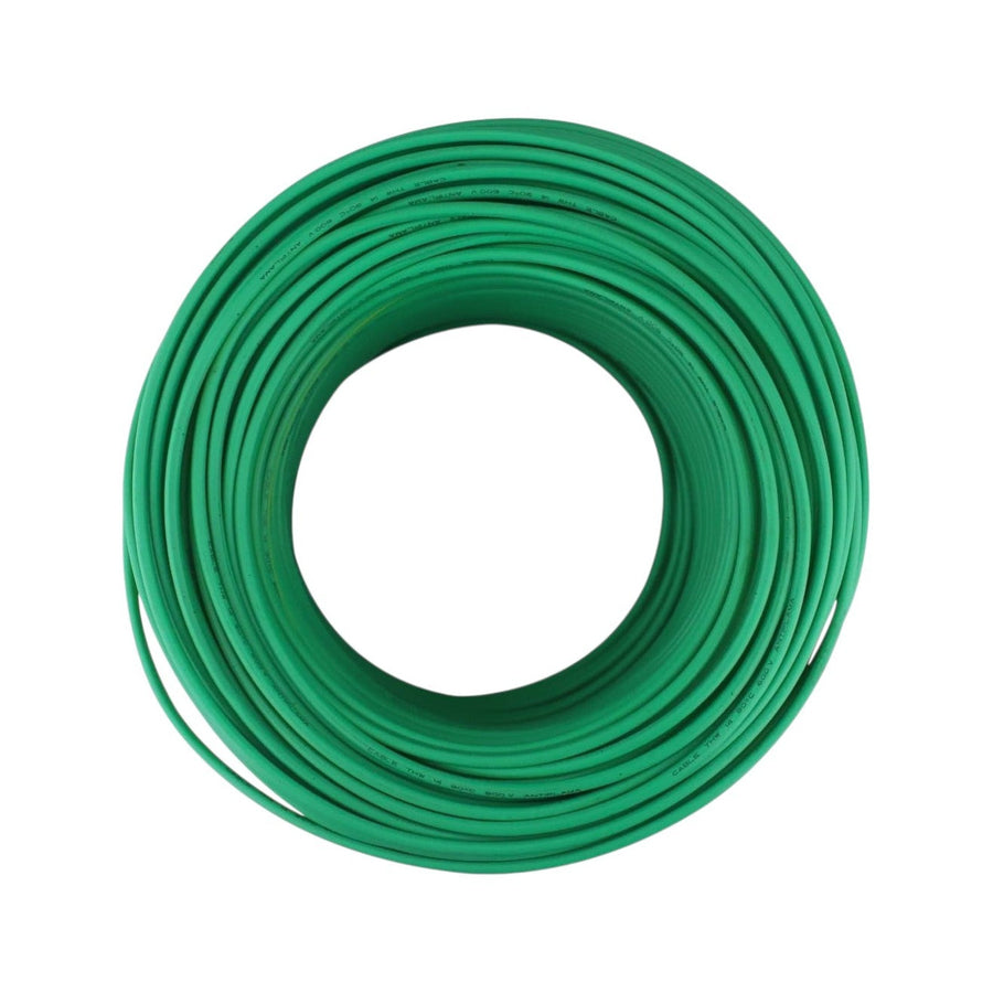 Cable de Cobre Santul Calibre 14 AWG THW-LS, Verde (Tierra), Rollo 100m