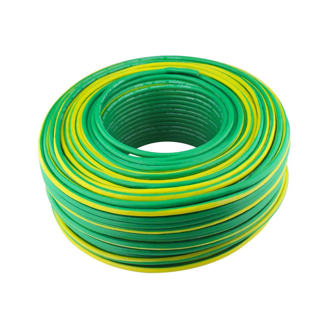 Cable de Cobre Santul Calibre 8 AWG THW-LS, Verde (Tierra), Rollo 100m
