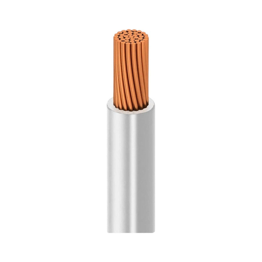 Cable de Cobre Viakon THW-LS, Calibre 8 AWG, Blanco (Neutro), Rollo 100 m