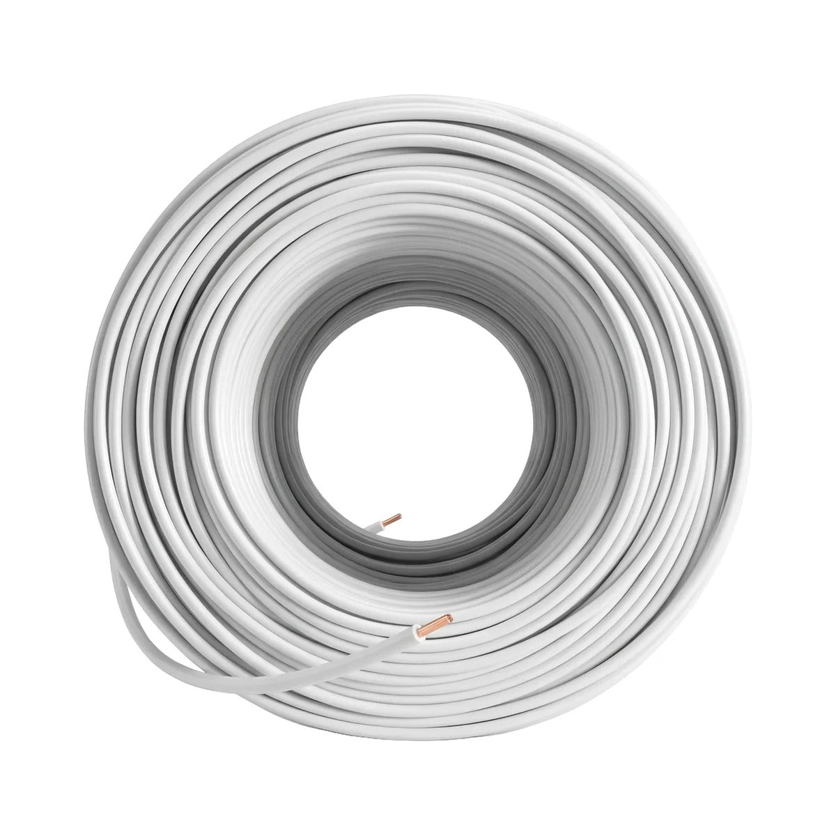 Cable de Cobre Viakon Calibre 8 AWG THW-LS, Blanco, Rollo 100m, 600V