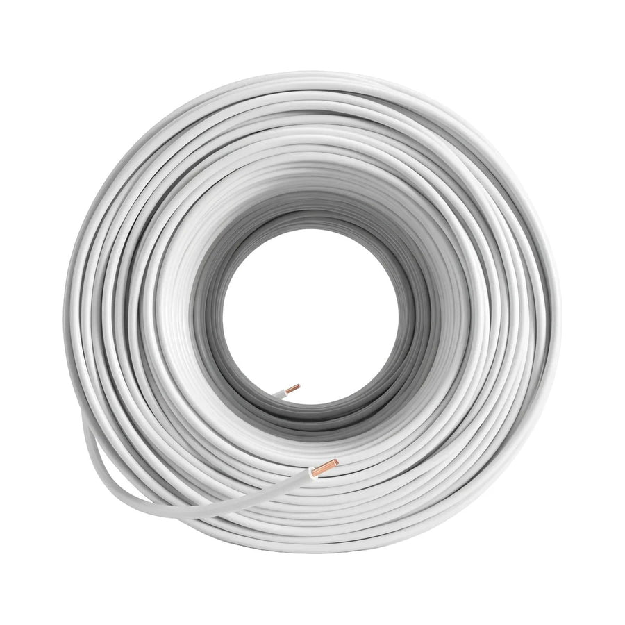 Cable de Cobre Viakon Calibre 8 AWG THW-LS, Blanco, Rollo 100m, 600V