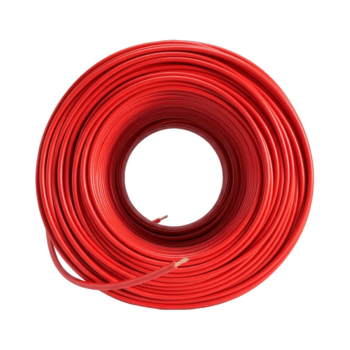 Cable de Cobre Viakon Calibre 8 AWG THW-LS, Rojo, Rollo 100m, 600V