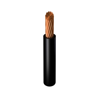 Cable de Cobre Viakon Calibre 1/0 AWG THW-LS, Negro, Rollo 100m, 600V