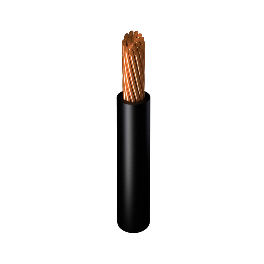 Cable de Cobre Viakon Calibre 1/0 AWG THW-LS, Negro, Rollo 100m, 600V
