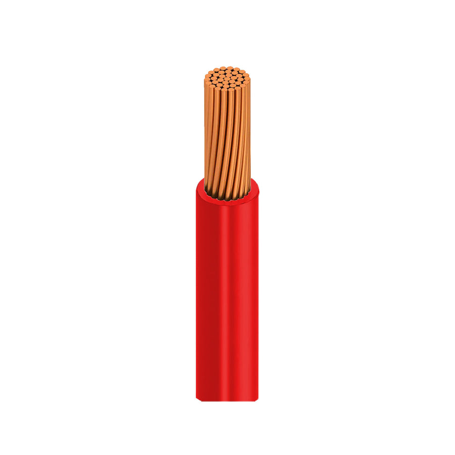 Cable de Cobre Viakon Calibre 10 AWG THW-LS, Rojo, Rollo 100m, 600V