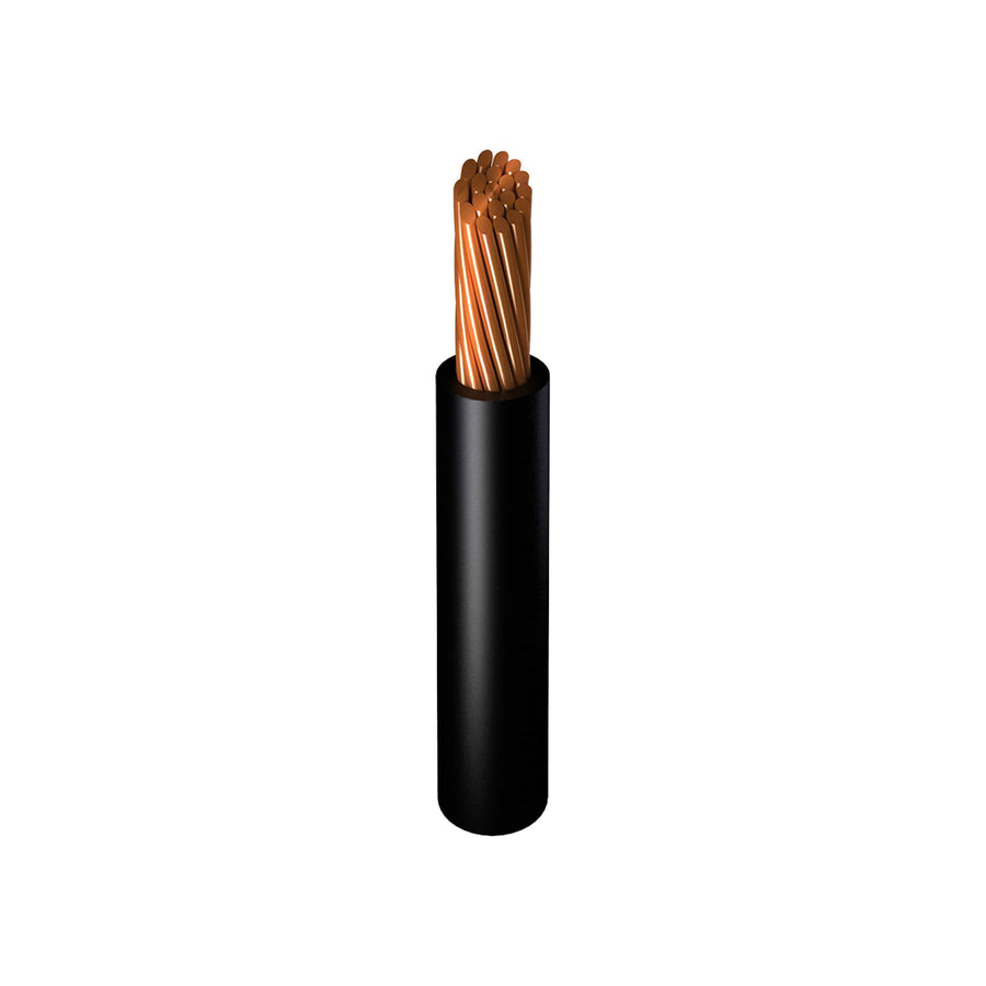 Cable de Cobre Viakon Calibre 8 AWG THW-LS, Negro, Rollo 100m, 600V