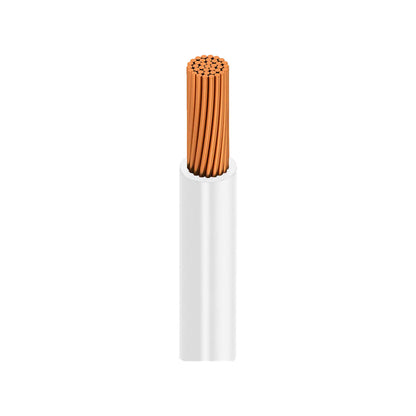 Cable de Cobre Viakon Calibre 18 AWG Tipo TF-LS, Blanco, Rollo 100m