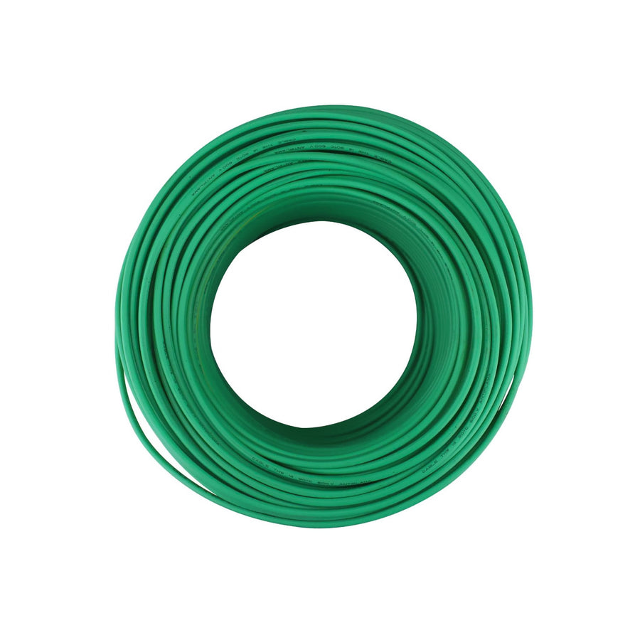 Cable de Cobre Santul Calibre 14 AWG THW-LS, Verde (Tierra), Rollo 100m