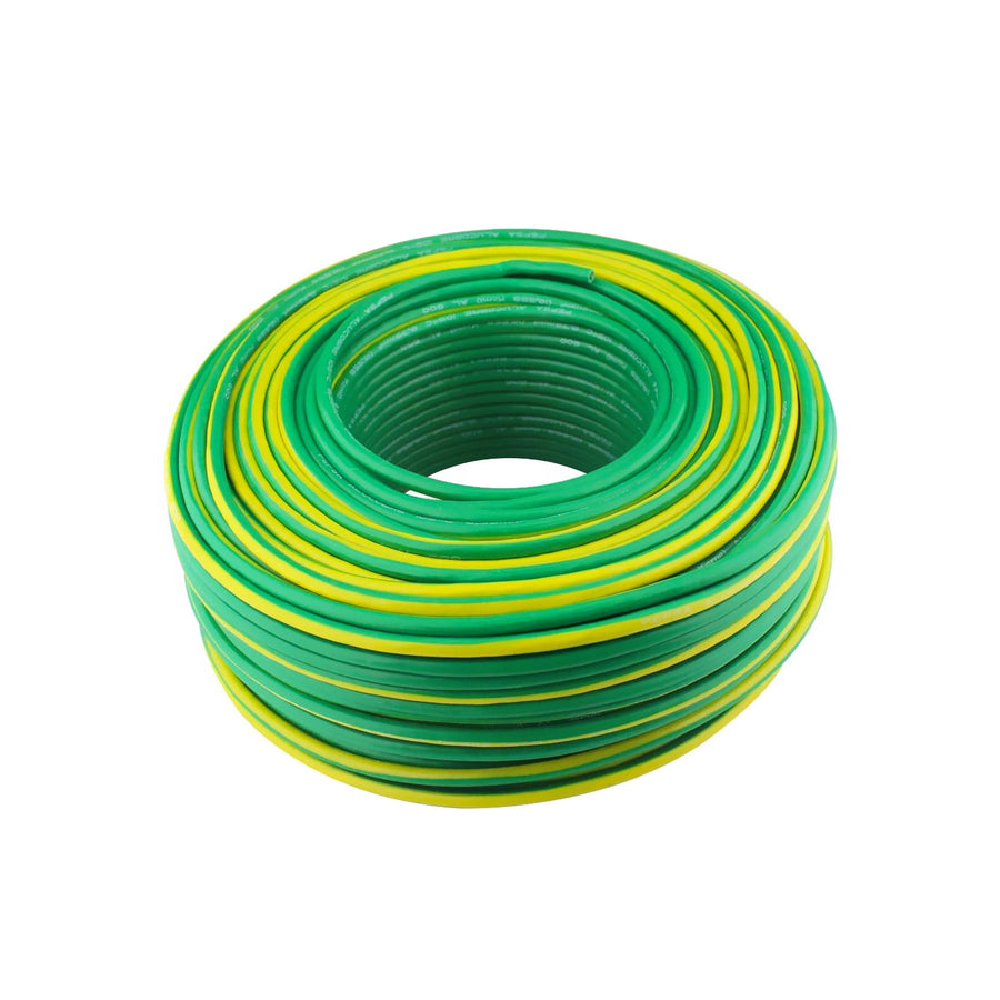 Cable de Cobre Santul Calibre 8 AWG THW-LS, Verde (Tierra), Rollo 100m