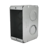 Caja Chalupa Hubbell 2x4 pulg, 2-1/2 pulg de Profundidad, Acero Galvanizado, KO 1/2' y 3/4' - imagen 2