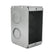 Caja Chalupa Hubbell 2x4 pulg, 2-1/2 pulg de Profundidad, Acero Galvanizado, KO 1/2' y 3/4' - imagen 3