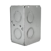 Caja Chalupa Hubbell 2x4 pulg, 2-1/2 pulg de Profundidad, Acero Galvanizado, KO 1/2' y 3/4' - imagen 4
