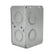 Caja Chalupa Hubbell 2x4 pulg, 2-1/2 pulg de Profundidad, Acero Galvanizado, KO 1/2' y 3/4' - imagen 4