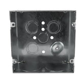 Caja Cuadrada de Acero Hubbell 4-11/16 pulg, 2-1/8 pulg de Profundidad, Entradas 1-1/4 Pulgada