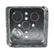 Caja Cuadrada de Acero Hubbell 4x4 pulg, 1-1/2 pulg de Profundidad, KO 1/2' y 3/4'