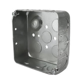 Caja Cuadrada de Acero Hubbell 4x4 pulg, 1-1/2 pulg de Profundidad, KO 1/2' y 3/4' - imagen 2