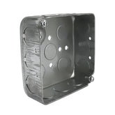 Caja Cuadrada de Acero Hubbell 4x4 pulg, 1-1/2 pulg de Profundidad, KO 1/2' y 3/4' - imagen 3