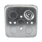 Caja Cuadrada de Acero Hubbell 4x4 pulg, 1-1/2 pulg de Profundidad, KO 1/2' y 3/4' - imagen 4