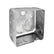 Caja Metálica Cuadrada Pesada Argos 4x4 con K.O. 1/2 y 3/4