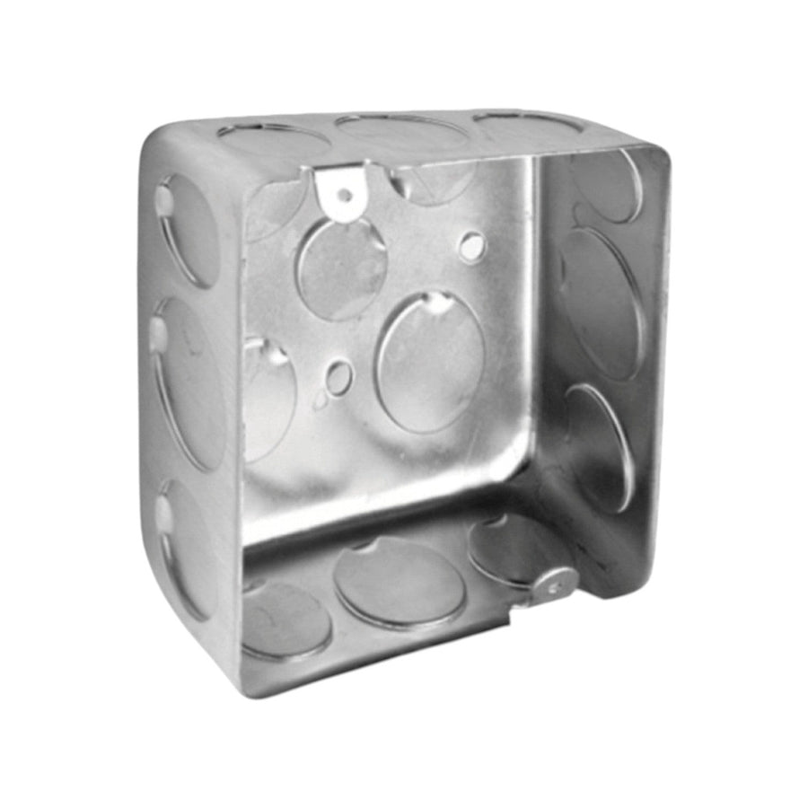 Caja Metálica Cuadrada Pesada Argos 4x4 con K.O. 1/2 y 3/4