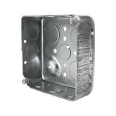 Caja Cuadrada de Acero Hubbell 4x4 pulg, 1-1/2 pulg de Profundidad, KO 1/2' y 3/4' - imagen 2