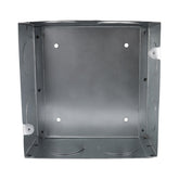 Caja de Registro Cuadrada 4x4 pulg Maquilados Rojas, Acero Galvanizado, Entradas de 1 1/2 pulg