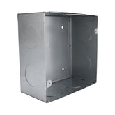 Caja de Registro Cuadrada 4x4 pulg Maquilados Rojas, Acero Galvanizado, Entradas de 1 1/2 pulg - imagen 3