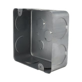 Caja de Registro Cuadrada 4x4 pulg Maquilados Rojas, Acero Galvanizado, Entradas de 1 1/4 pulg - imagen 2