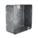 Caja de Registro Cuadrada 4x4 pulg Maquilados Rojas, Acero Galvanizado, Entradas de 1 1/4 pulg - imagen 3