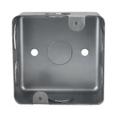 Caja de Registro Cuadrada 4x4 pulg Maquilados Rojas, Acero Galvanizado, Entradas de 1/2 pulg